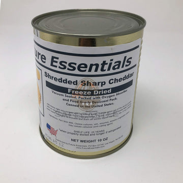 SAFECASTLE Future Essentials cheddar rehydrated melts smoothly for quick outdoor meals.