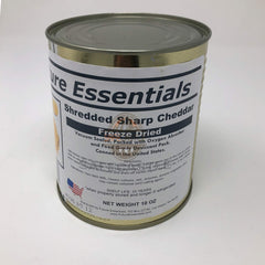 SAFECASTLE Future Essentials cheddar rehydrated melts smoothly for quick outdoor meals.