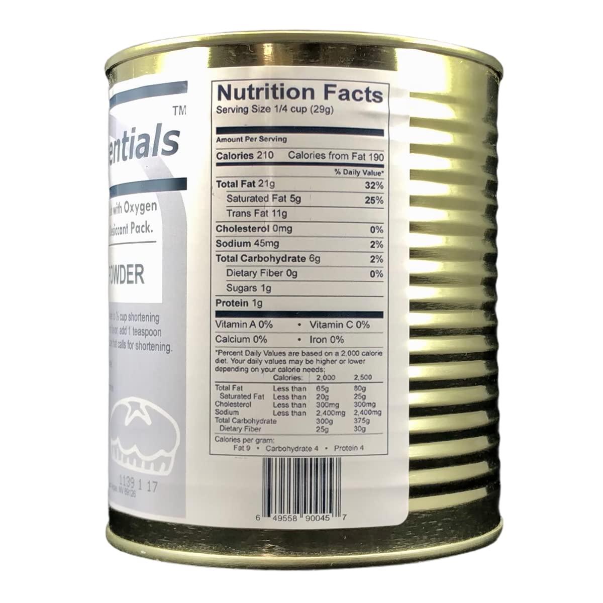SAFECASTLE shortening powder blended into dry mix for fluffy baked goods