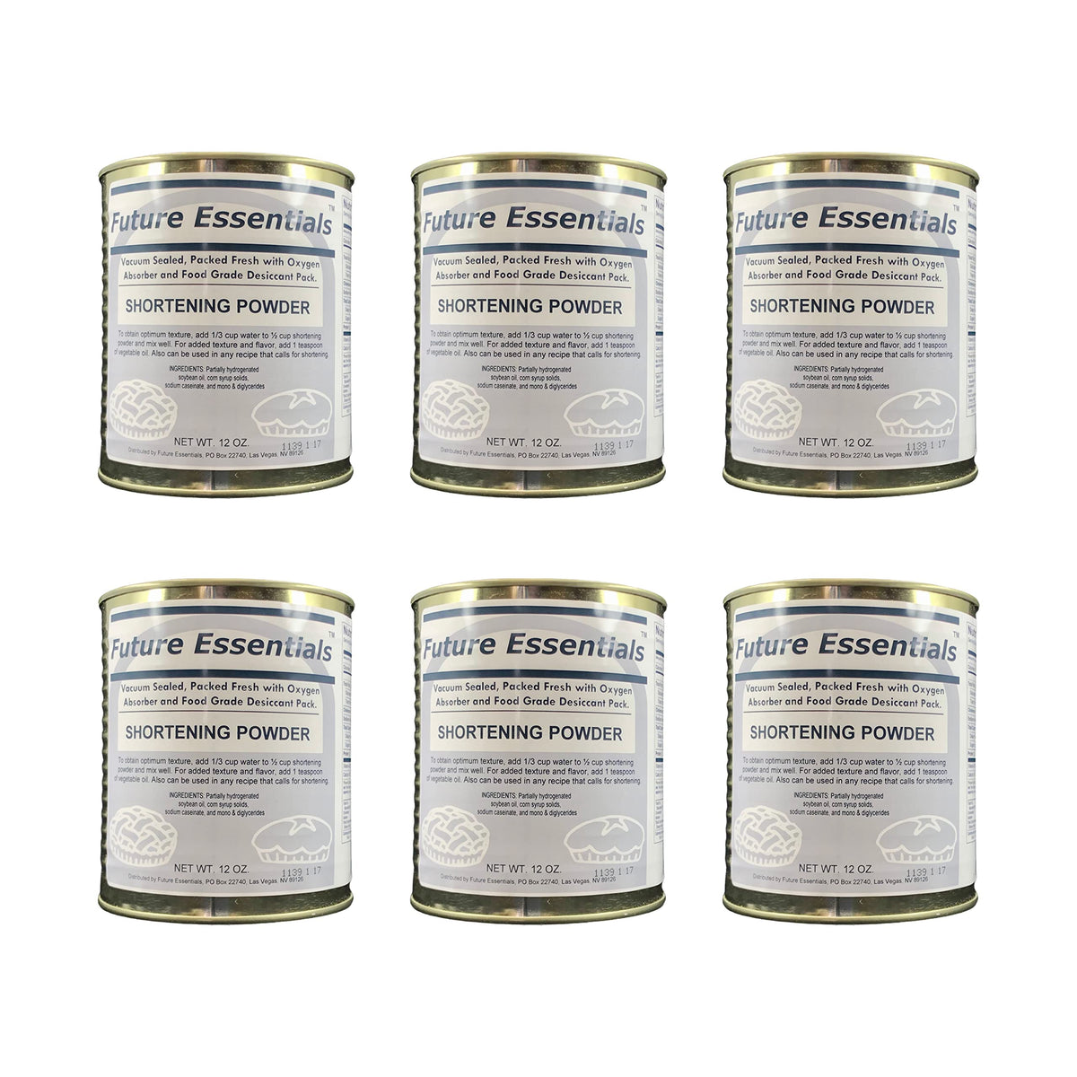 SAFECASTLE Future Essentials shortening powder canister ready for baking convenience