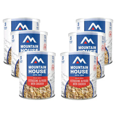 SAFECASTLE Mountain House Fettuccine Alfredo with Chicken can ready-to-eat for emergencies