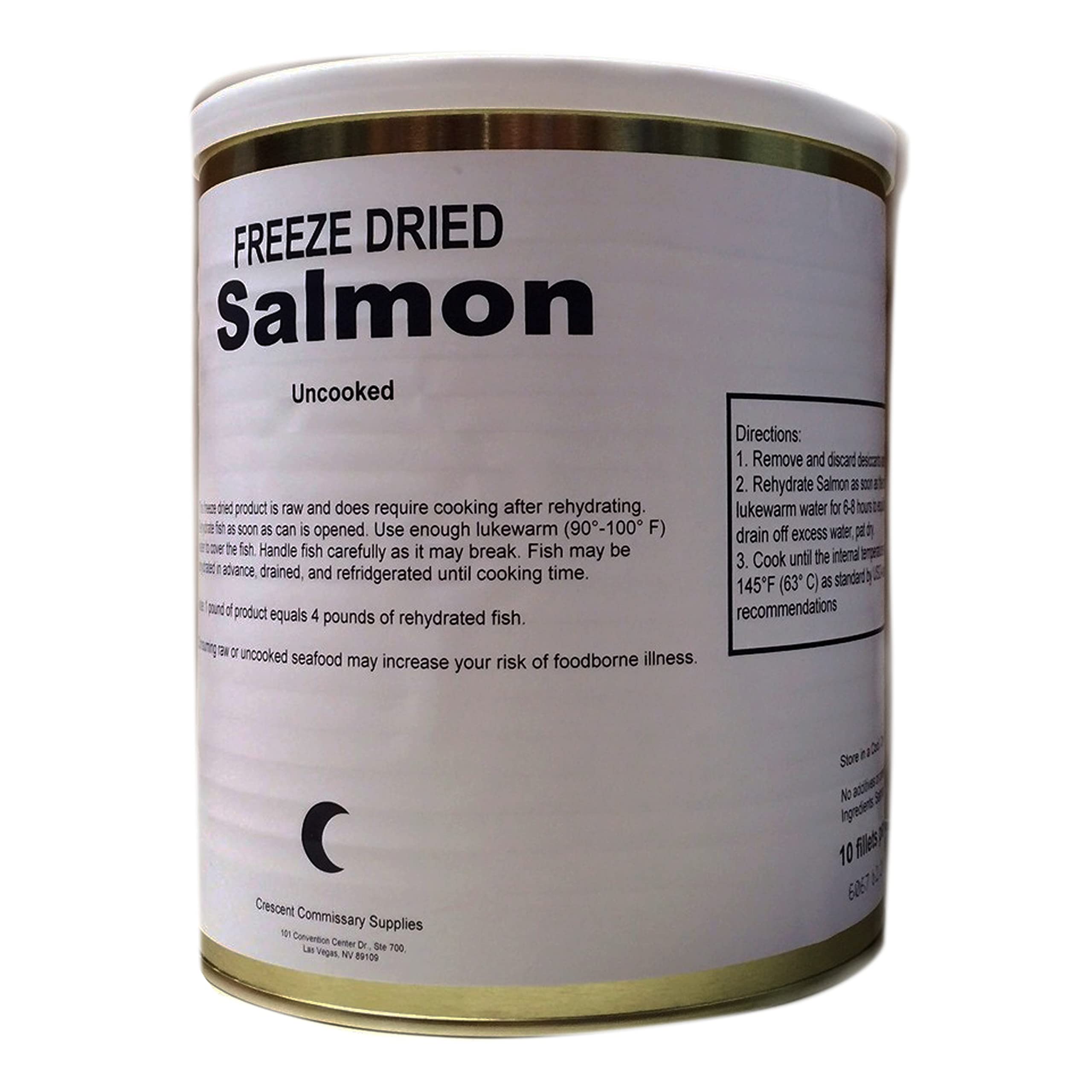 SAFECASTLE rehydrated salmon portion ready for cooking