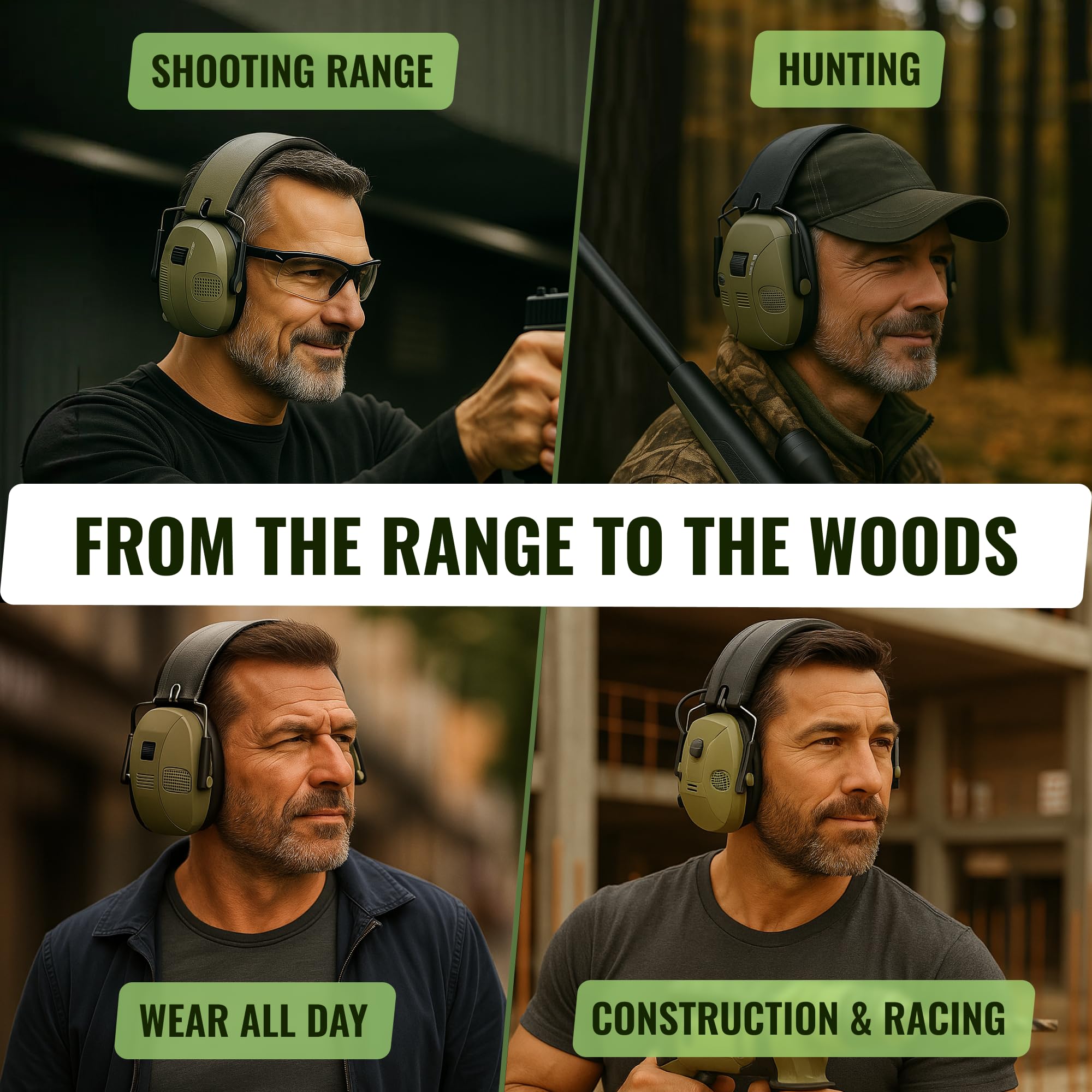 SafeHouseHQ adjustable headband ear protection for all-day comfort during shoots.