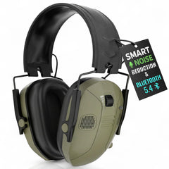 SafeHouseHQ Bluetooth ear protection headset shows wireless protection and range-ready communication.