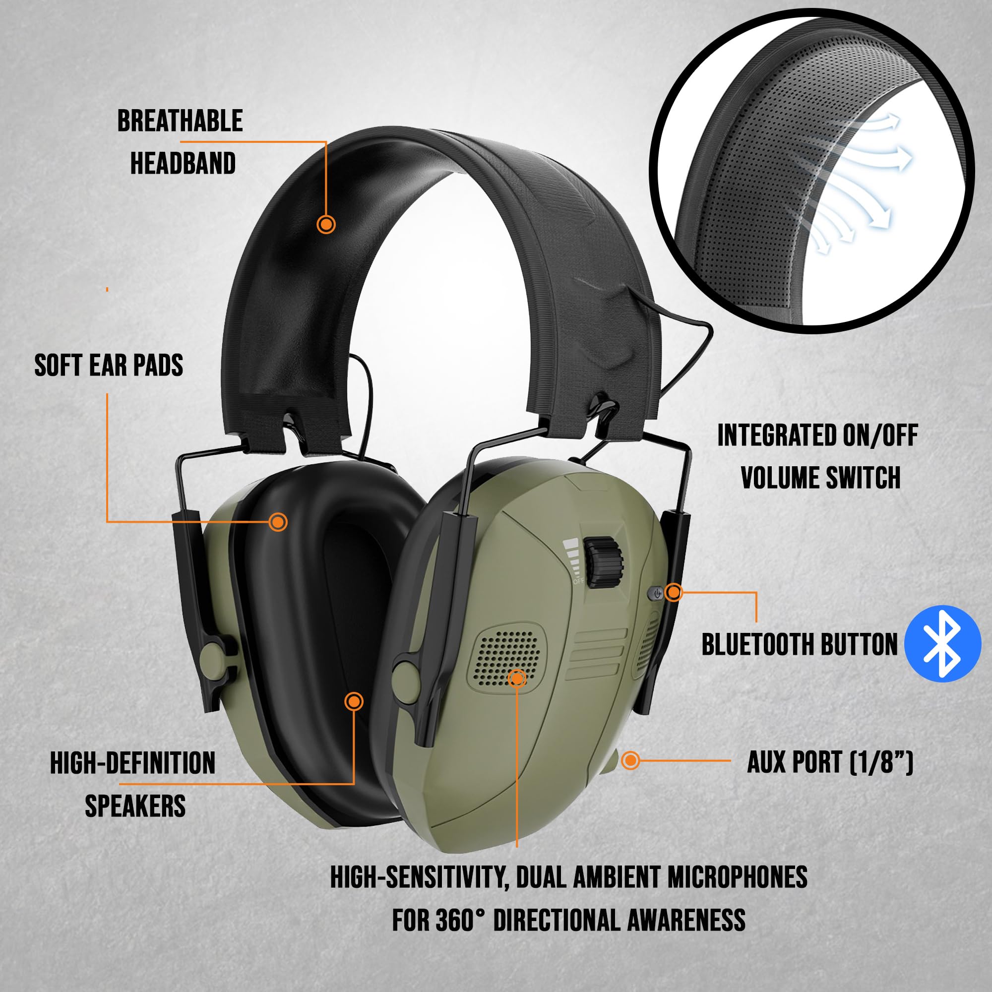 SafeHouseHQ ear protection ideal for range and hunting gear setups.