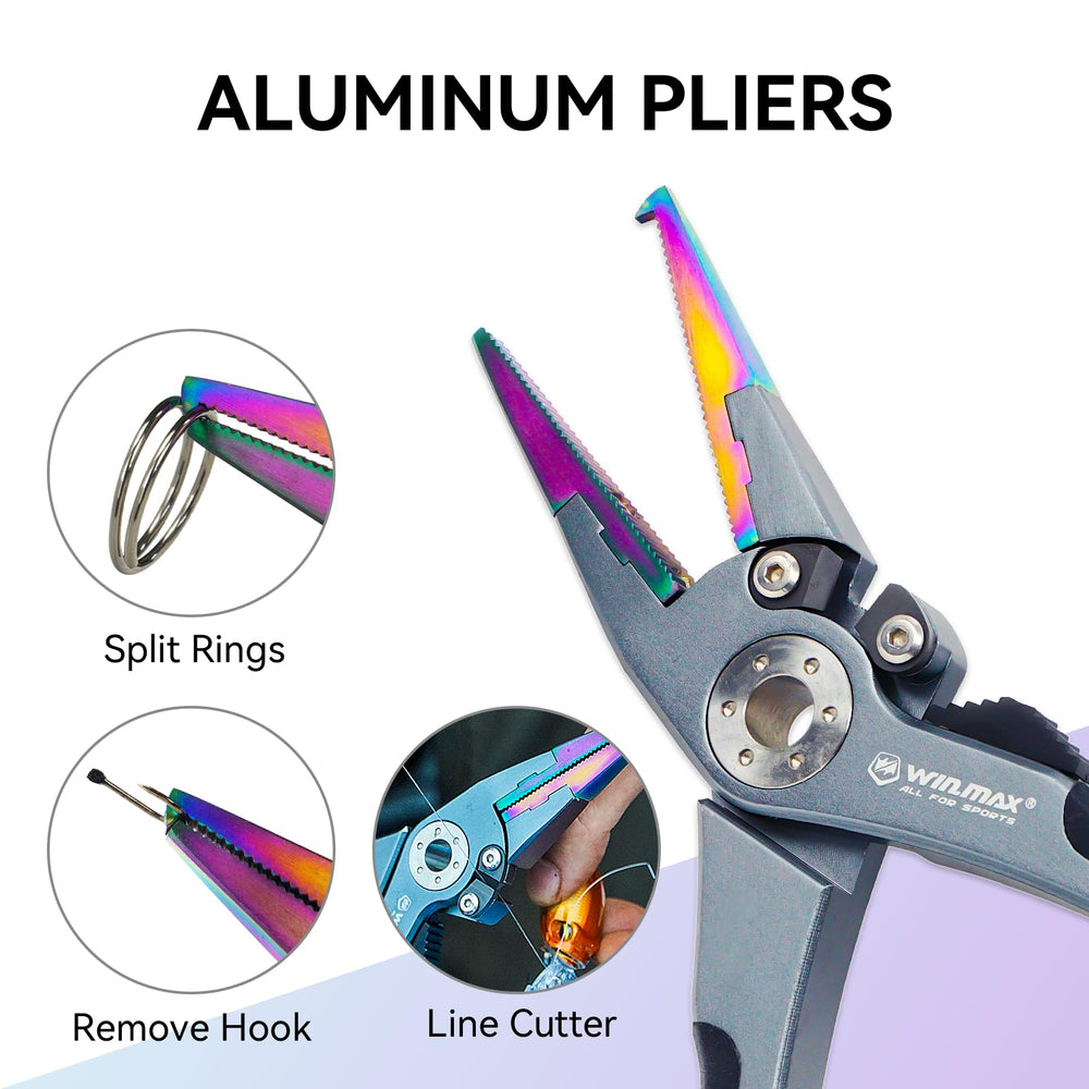Safety lock on fishing pliers