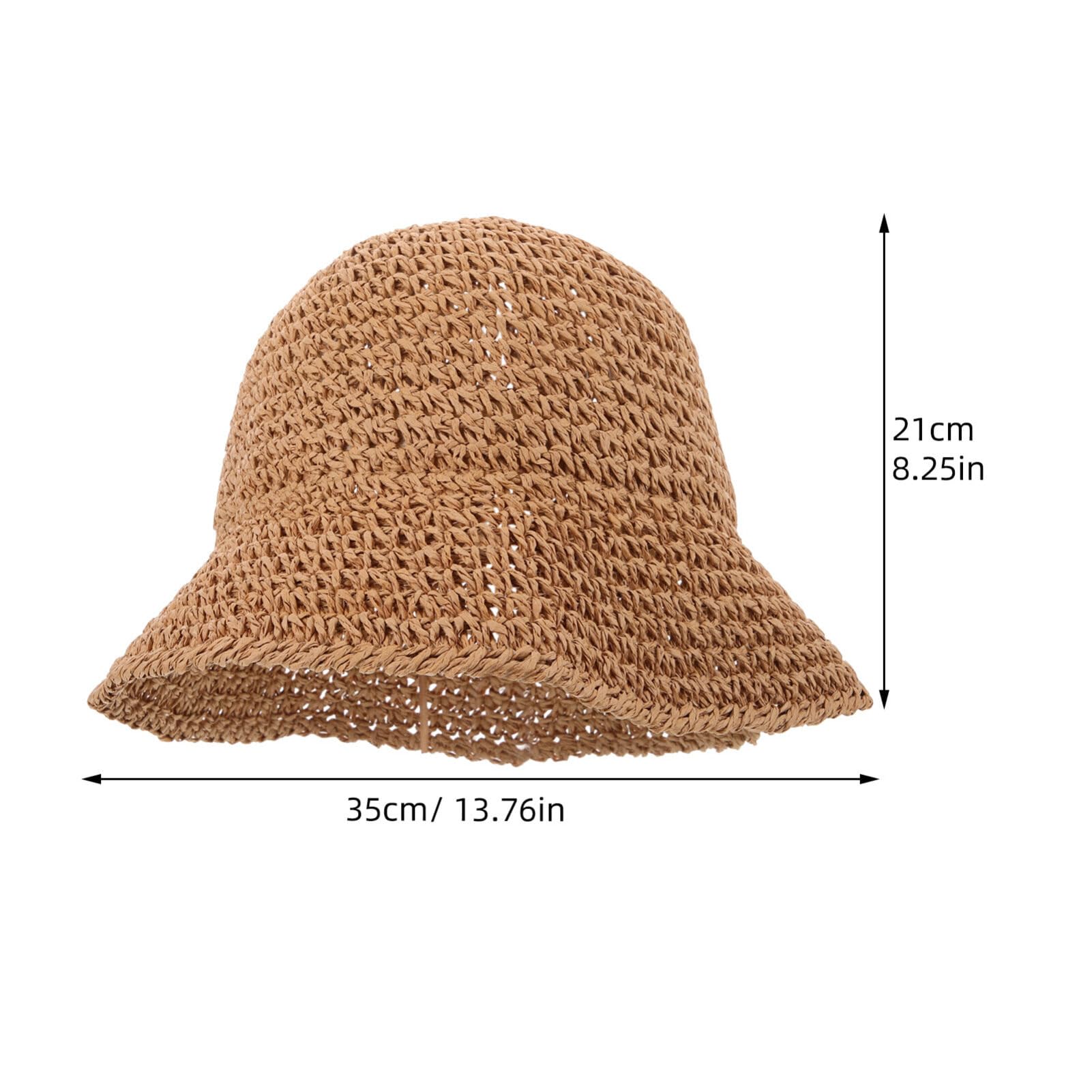 SAFIGLE packable straw hat folded in luggage for travel