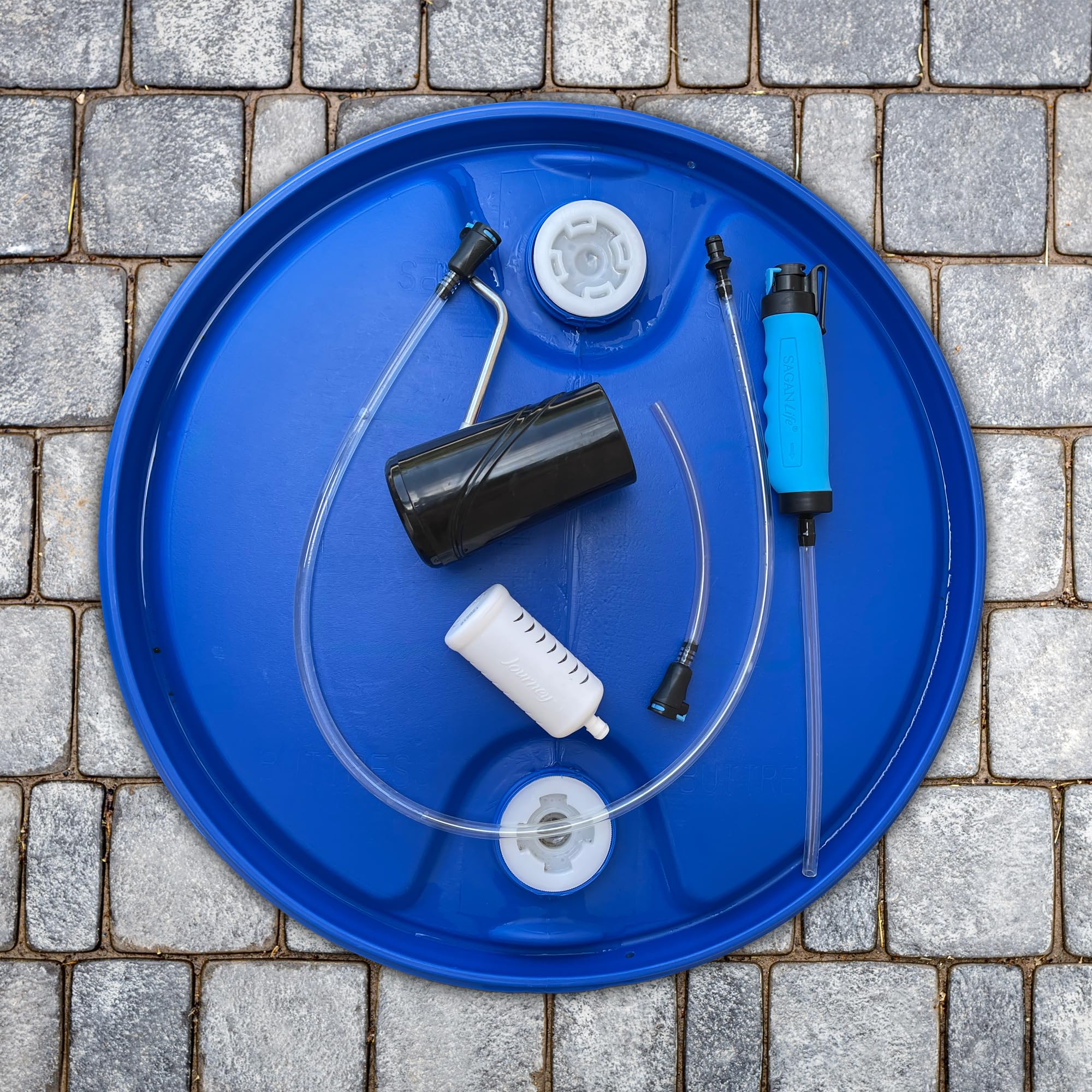AquaDrum emergency setup ensures a ready water supply when needed.