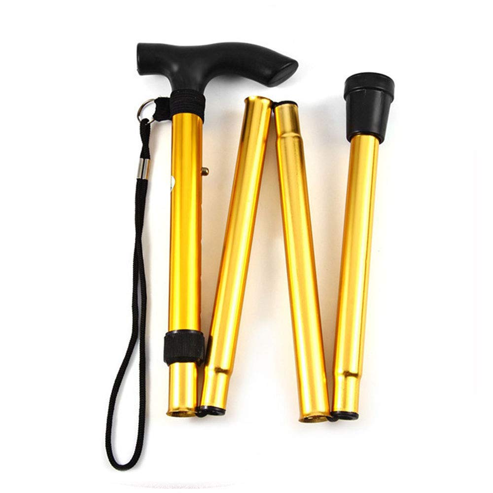 SagaSave foldable walking stick extended for reliable support during outdoor hikes.