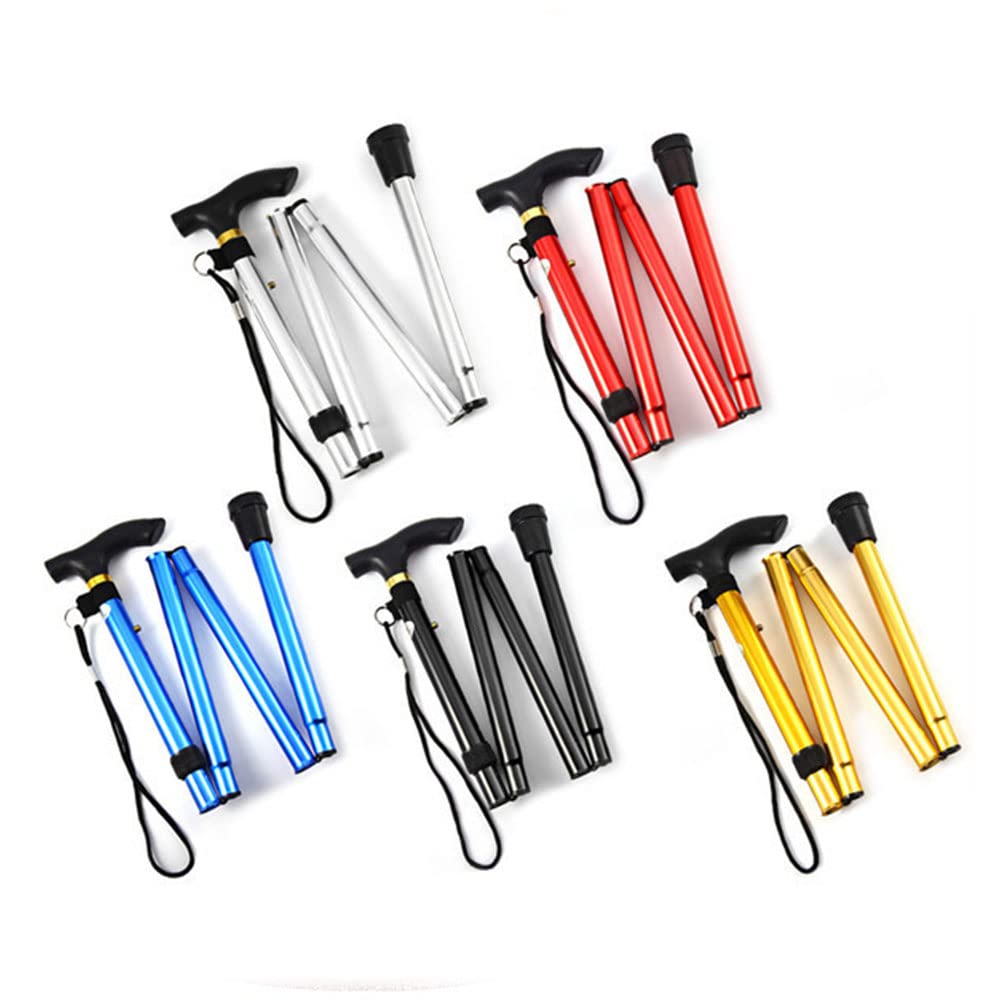 SagaSave foldable walking stick folded compact for travel and storage
