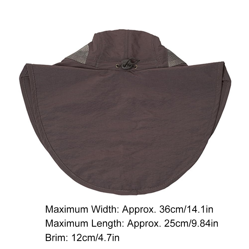 SagaSave neck protection hat offers all-around sun coverage for hiking and fishing.