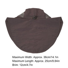 SagaSave neck protection hat offers all-around sun coverage for hiking and fishing.