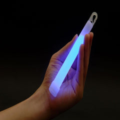 Sage Blue glow stick foil-wrapped for extended shelf life and quick color recognition.
