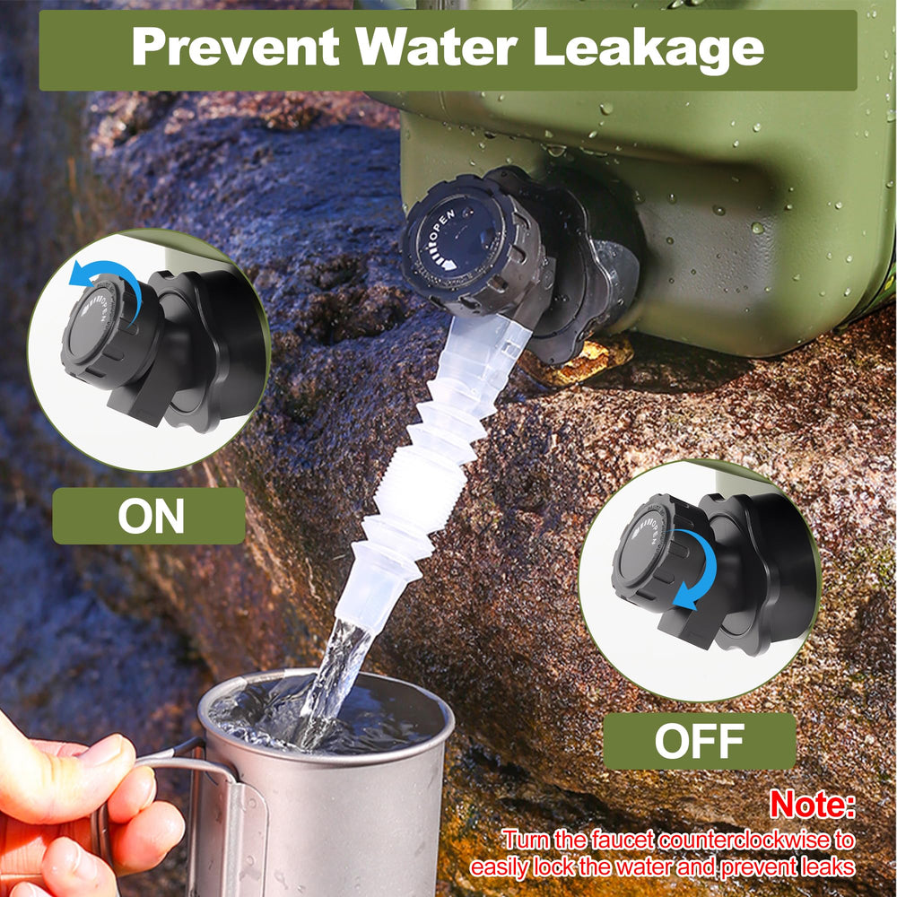 Sahasea camping water jug supports hiking, picnics, and other outdoor activities.
