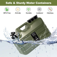 Sahasea water jug with screw-on handle makes carrying full loads easy.