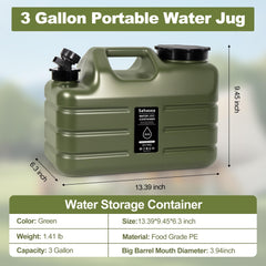 Sahasea water jug leak-proof lid prevents spills during transport.