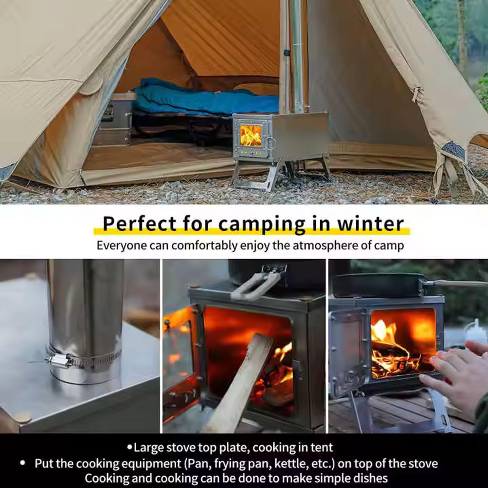 SAILINGFLO T6 titanium stove—lightweight and durable for outdoor cooking.