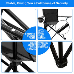 SAILARY folding chair side-storage bag shown for keys, phone, and essentials.