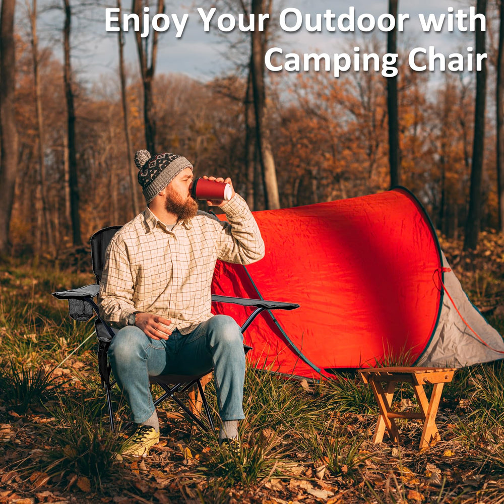 SAILARY folding chair fabric is waterproof 600D Oxford, resisting spills and rain.