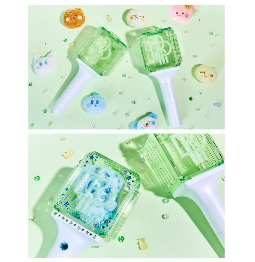 Dreamus NCT Dream Light Stick Ver.2 Green light-stick-side captures ergonomic grip for comfortable use.