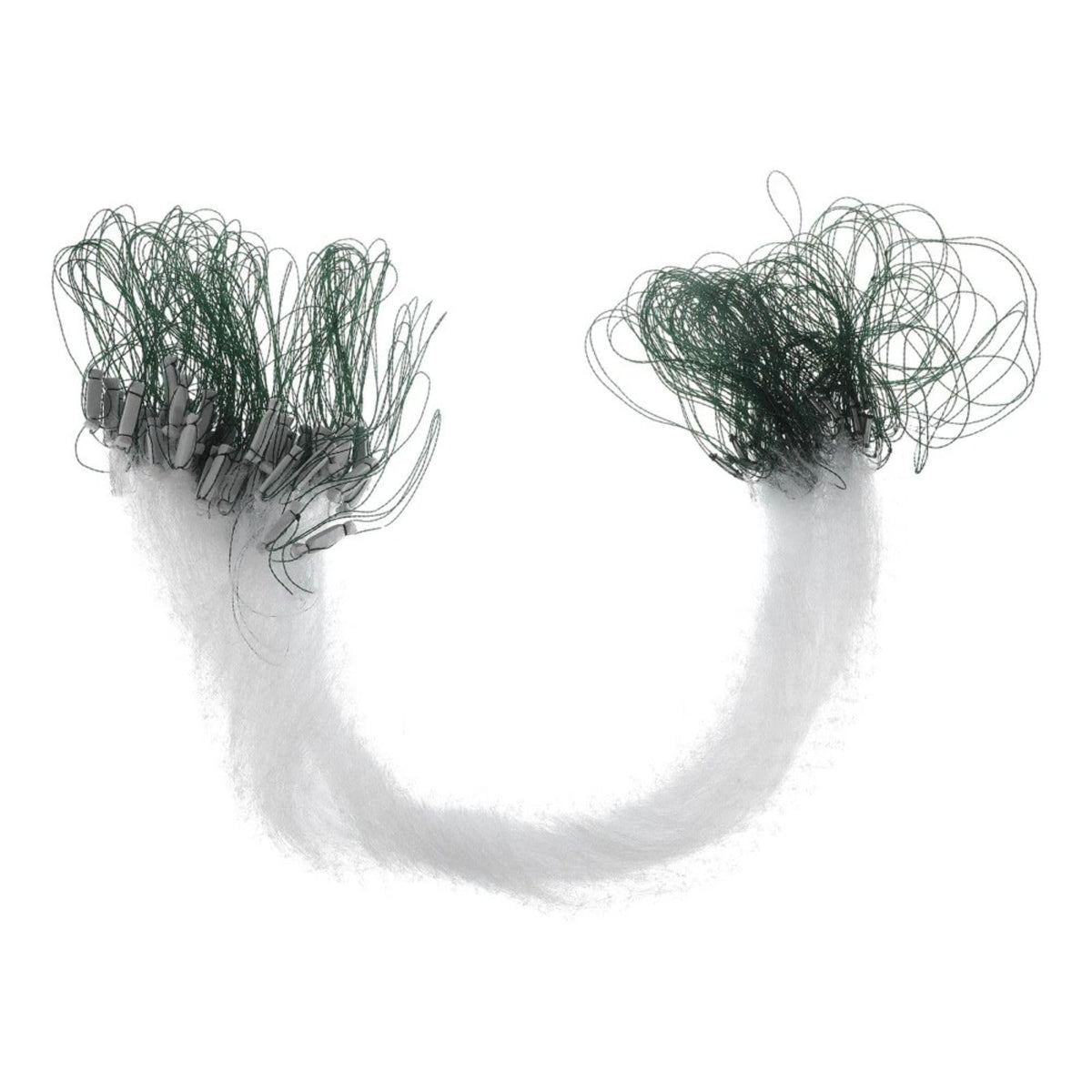 Saim cast net 82ft x 4.9ft double-layer gill net with floats