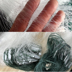 Hand casting setup with Saim cast net 82ft x 4.9ft