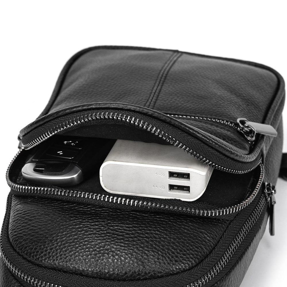 SAIION 9342 black travel-use shot suggests versatile crossbody for trips.