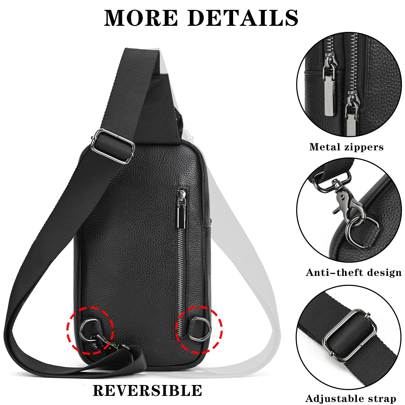 SAIION travel-use sling bag compact yet roomy for trips