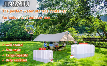 SAJIED portable water tank with handles for easy transport on hiking trips
