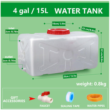 SAJIED water storage container with large opening for easy cleaning and filling during camping