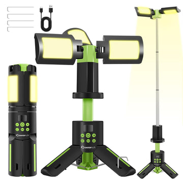 SakerPlus portable camping lantern extended pole for flexible outdoor lighting