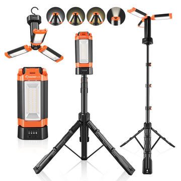 SakerPlus portable-light-with-stand provides reliable campsite illumination for outdoor evenings.