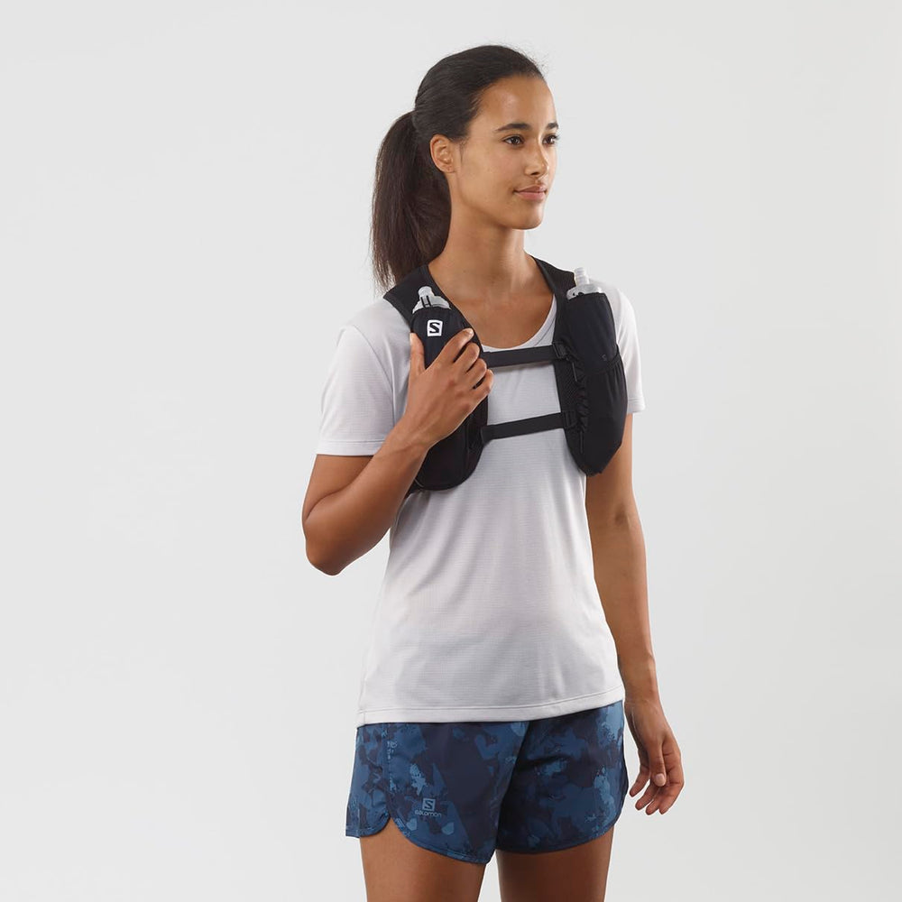 Salomon Agile 2 3-point attachment enables flexible movement.