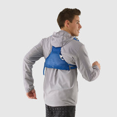 Salomon Agile 2 Set reflective back detail improves visibility in low light.