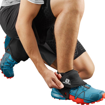 Salomon Trail Gaiters Low debris barrier protecting feet on trails