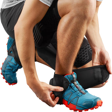 Salomon Trail Gaiters Low on-shoe fit demonstration for secure wear