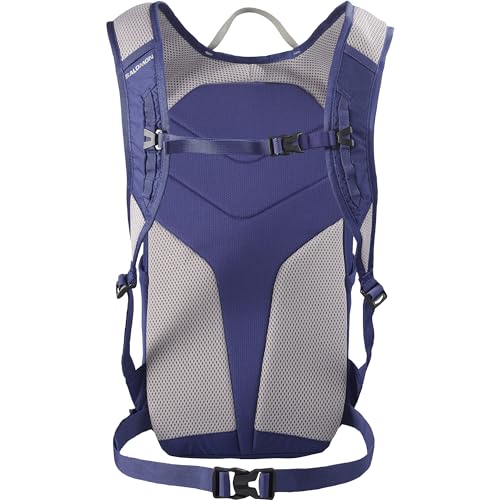 Salomon Trailblazer 10 back panel shows 3D padded back for breathable comfort.