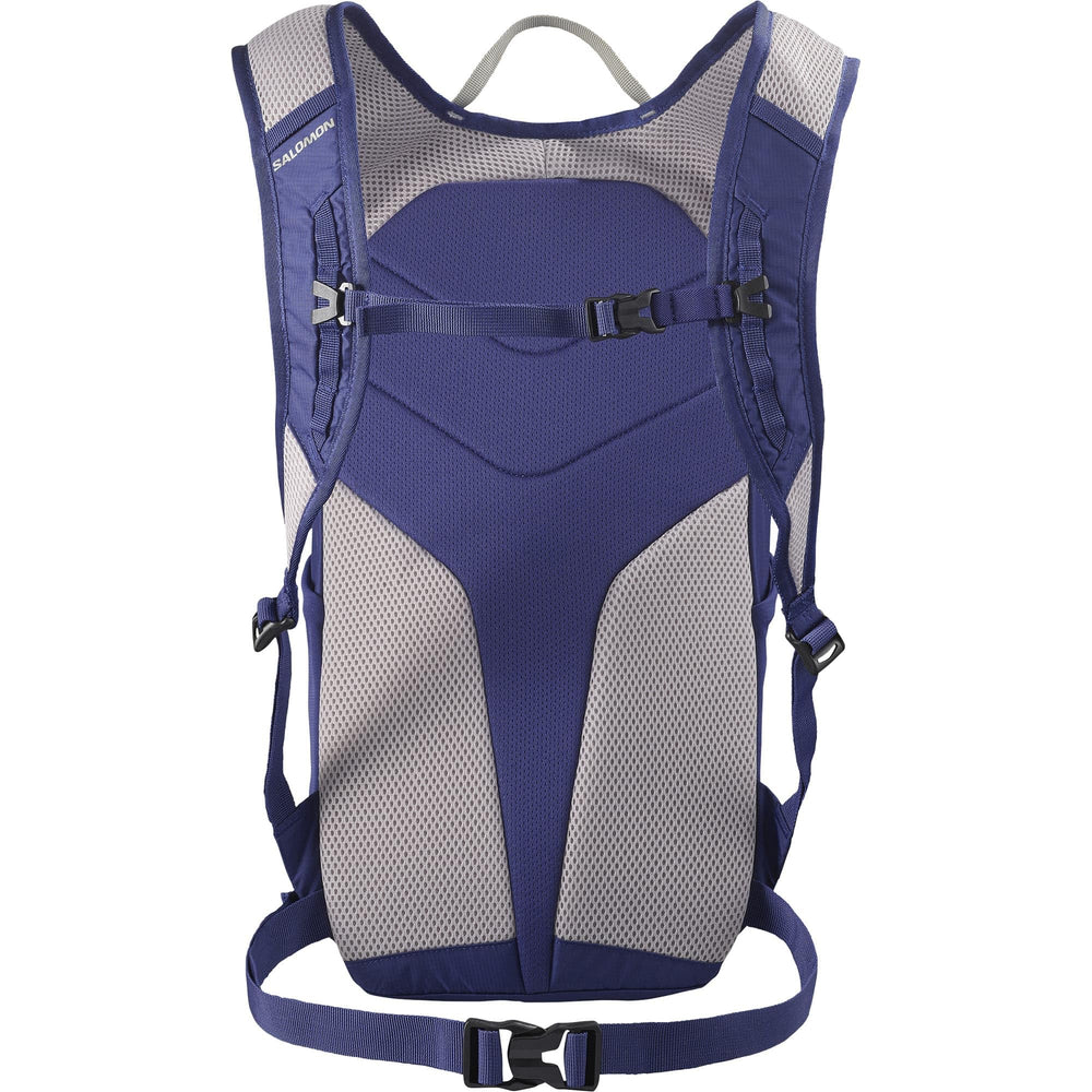 Salomon Trailblazer 10 zippers and fabric underline durability and eco-conscious materials.