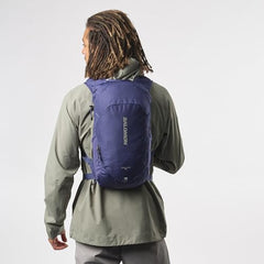 Salomon Trailblazer 10 shoulder straps demonstrate weight distribution for stable carries.