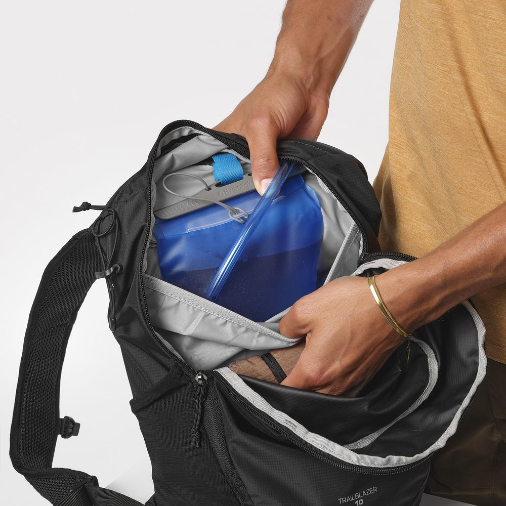 Salomon Trailblazer 30 weighs 19.4 oz for light trekking.