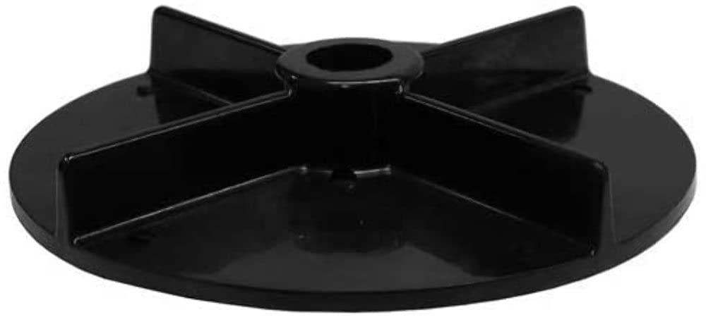 Salt Dogg polymer spinner disk for TGS01 enabling even material distribution.