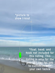 Salt Tide Fishing 25lb mono leader option supports strong, reliable bottom fishing.