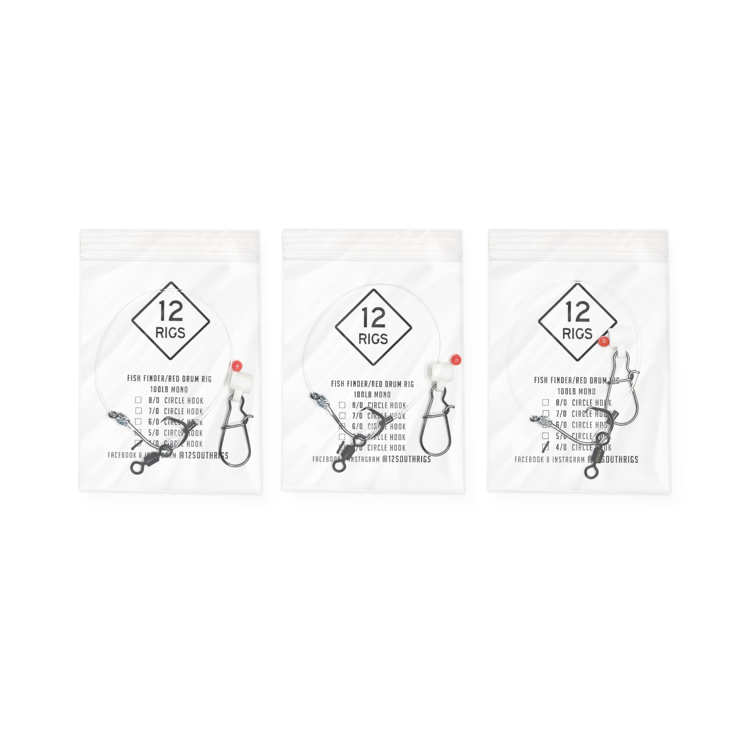 Salt Tide Fishing bead and sinker slide included for easy adjustments