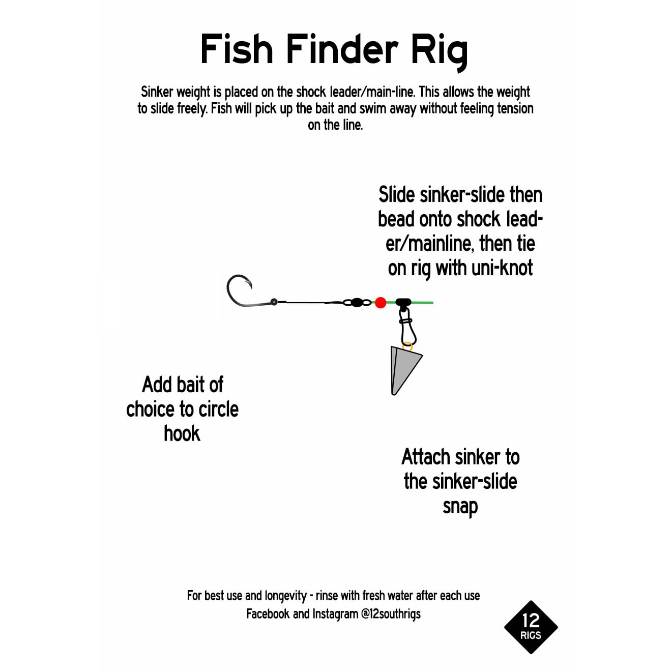 Salt Tide Hatteras style rig bead slide setup for streamlined appearance
