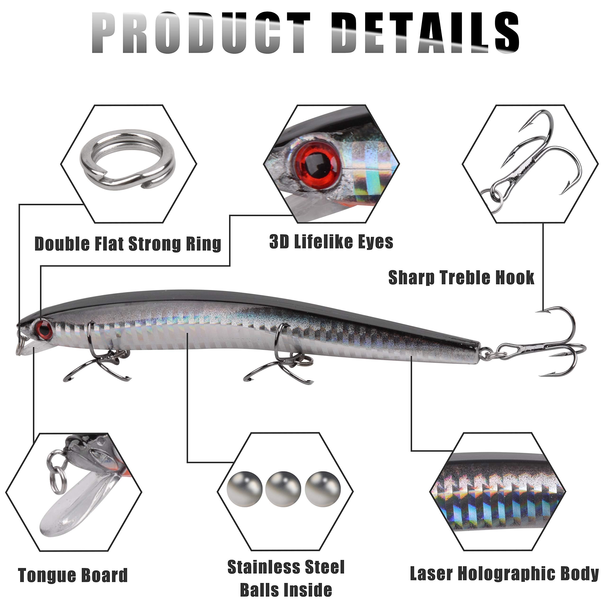 Assorted saltwater lures – plug style for versatile targeting
