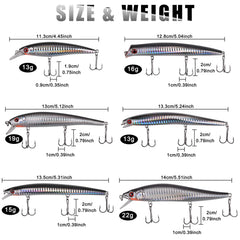 Jerkbait lure with holographic finish and 3D eyes