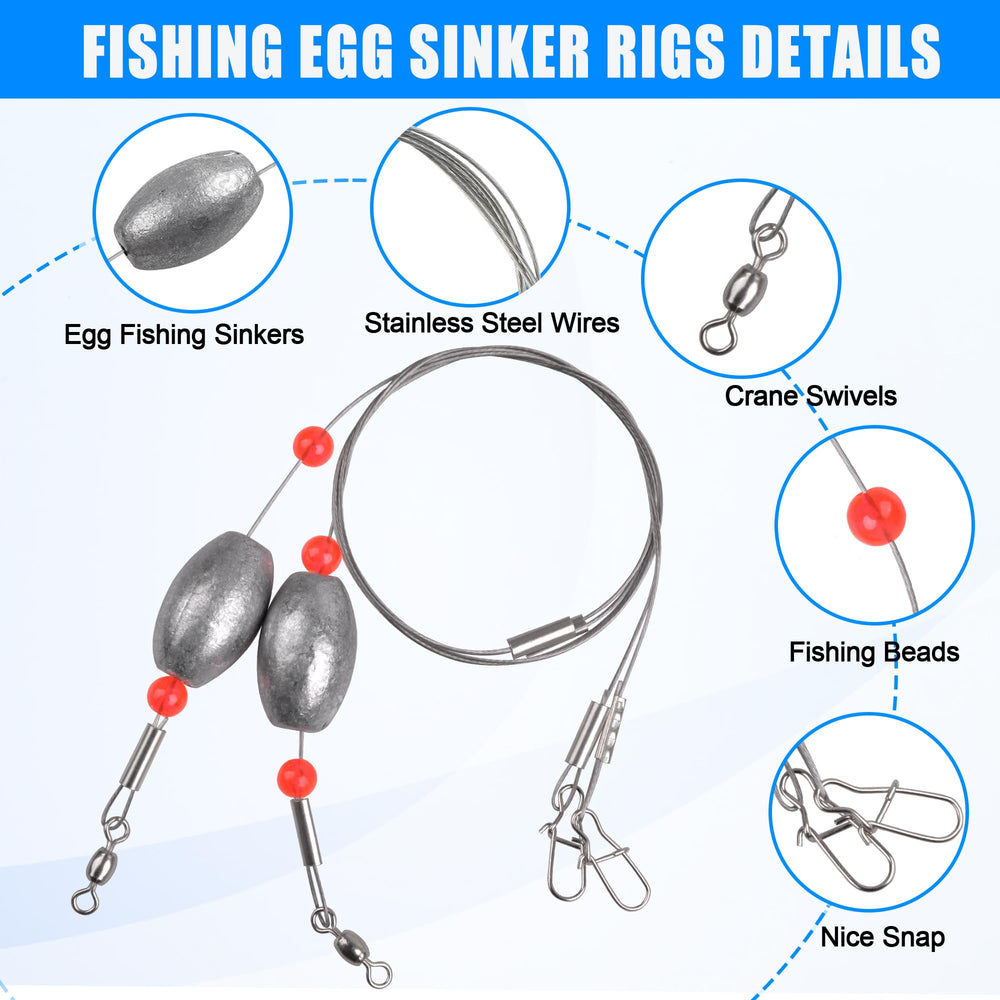Close-up of stainless steel wire leader on flounder rig