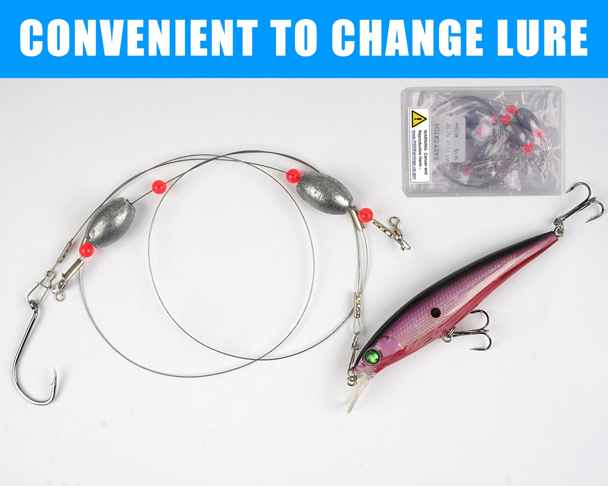 Grouper rig example suitable for catfish, flounder and drum