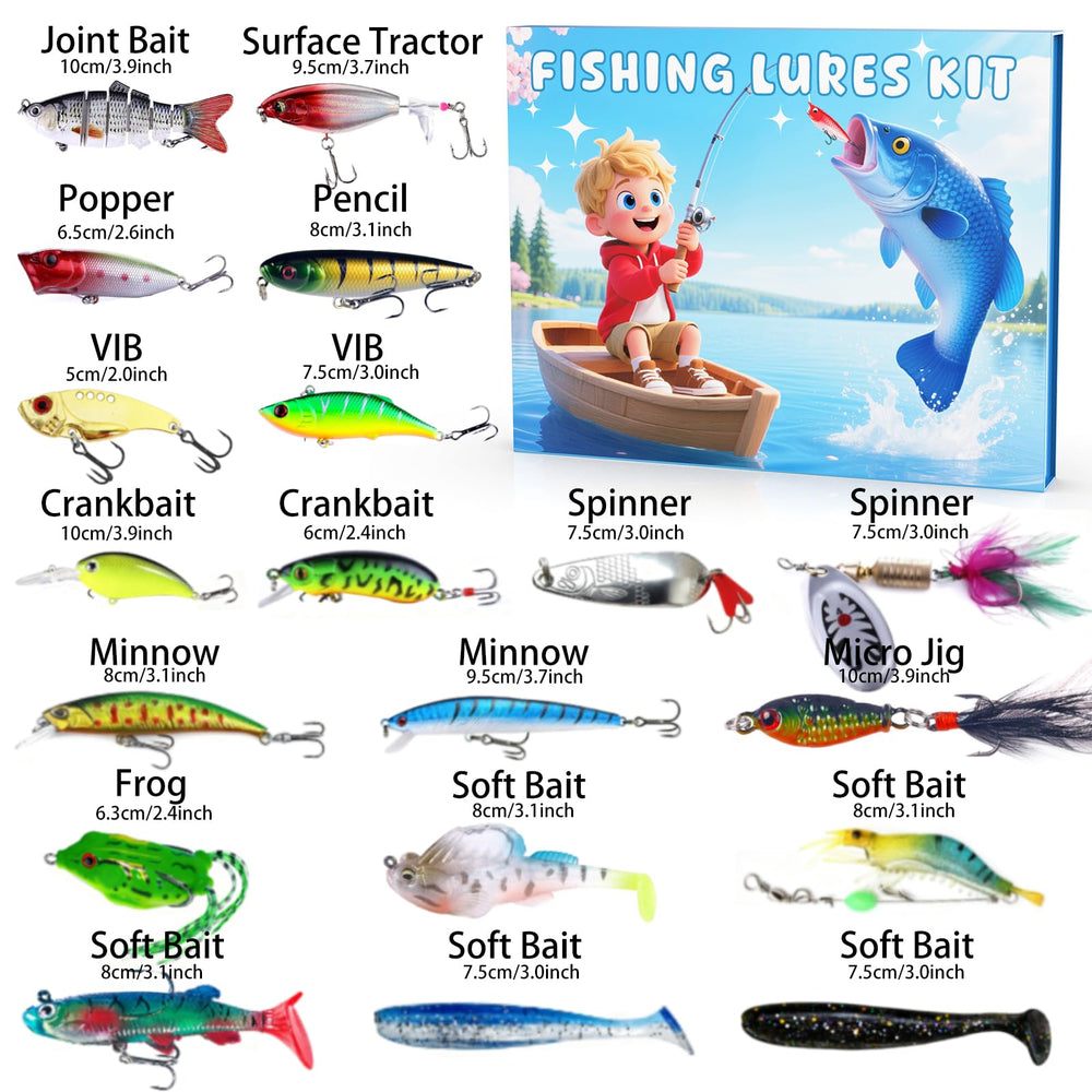 Lures designed for both saltwater and freshwater fishing