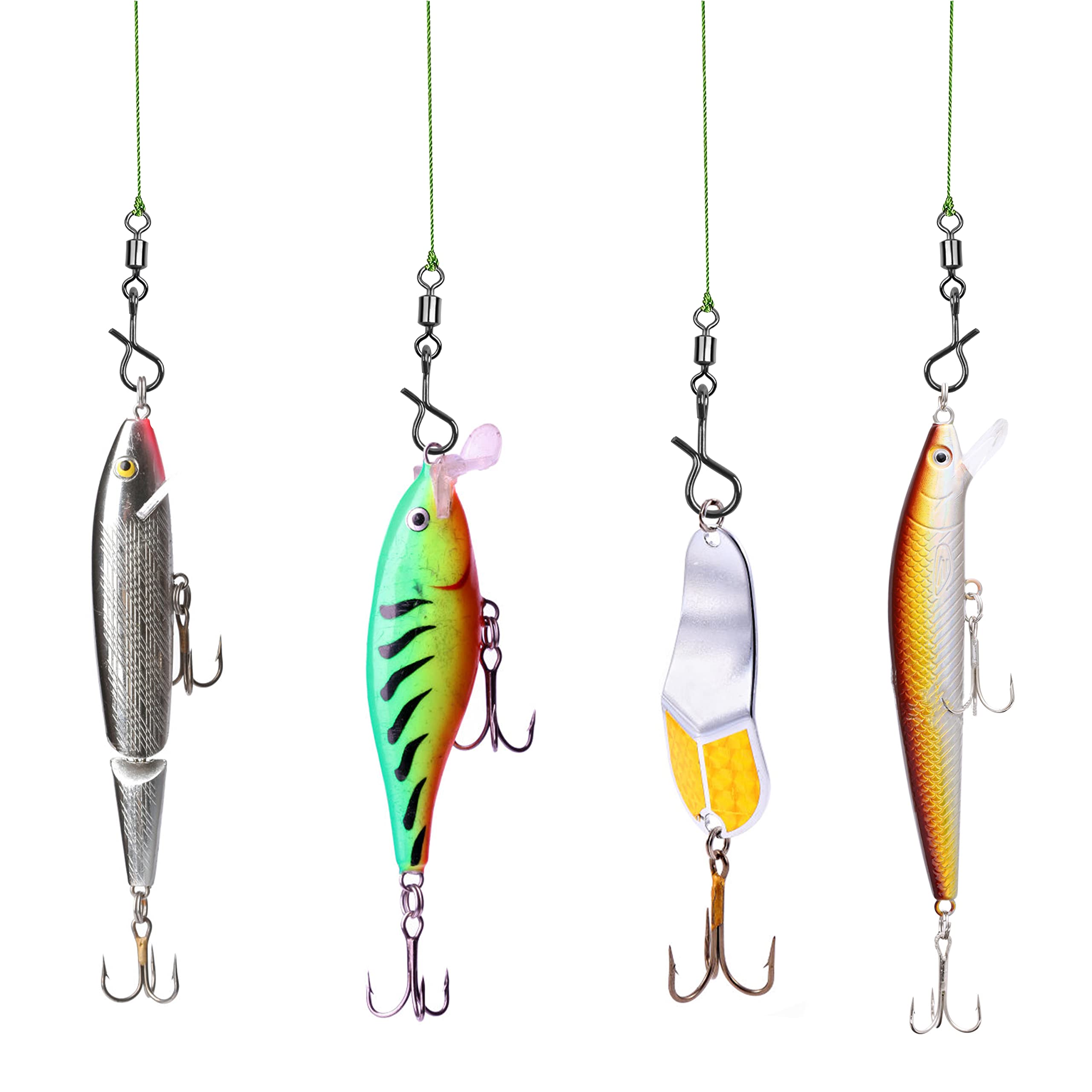 Stainless steel snaps suitable for saltwater and freshwater fishing